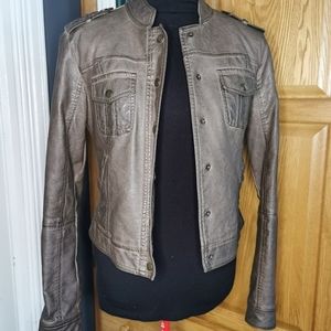 Taupe Leather jacket